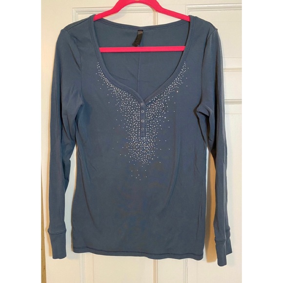 Victoria secret rhinestone long sleeve tee - Picture 1 of 5